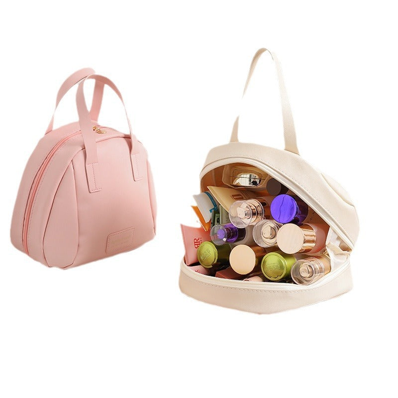 Wholesale Shell Handheld Large Capacity Toilet Travel PU Storage Bag